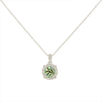 Green Halo Necklace