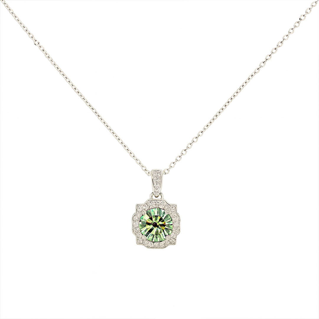 Green Halo Necklace