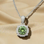 Green Halo Necklace
