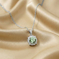 Green Halo Necklace