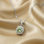 Green Halo Necklace